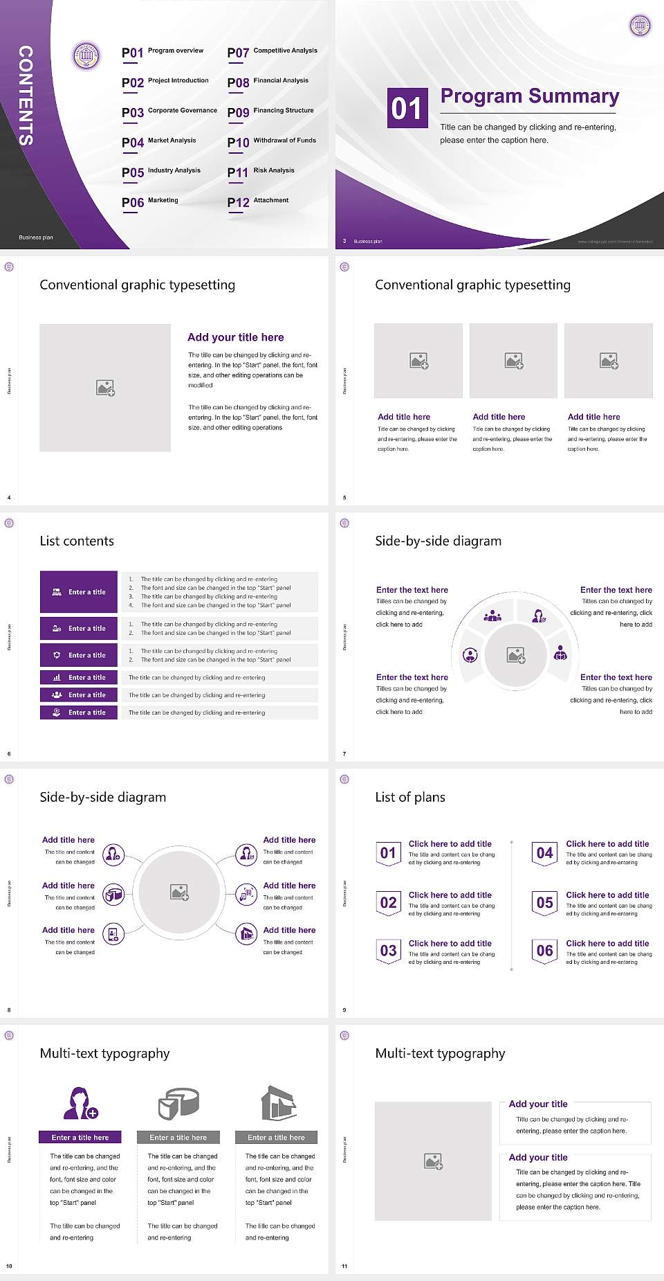 Lincoln College (Illinois) Competition/Entrepreneurship Contest PPT Template4:3 ratio PPT effect preview image2