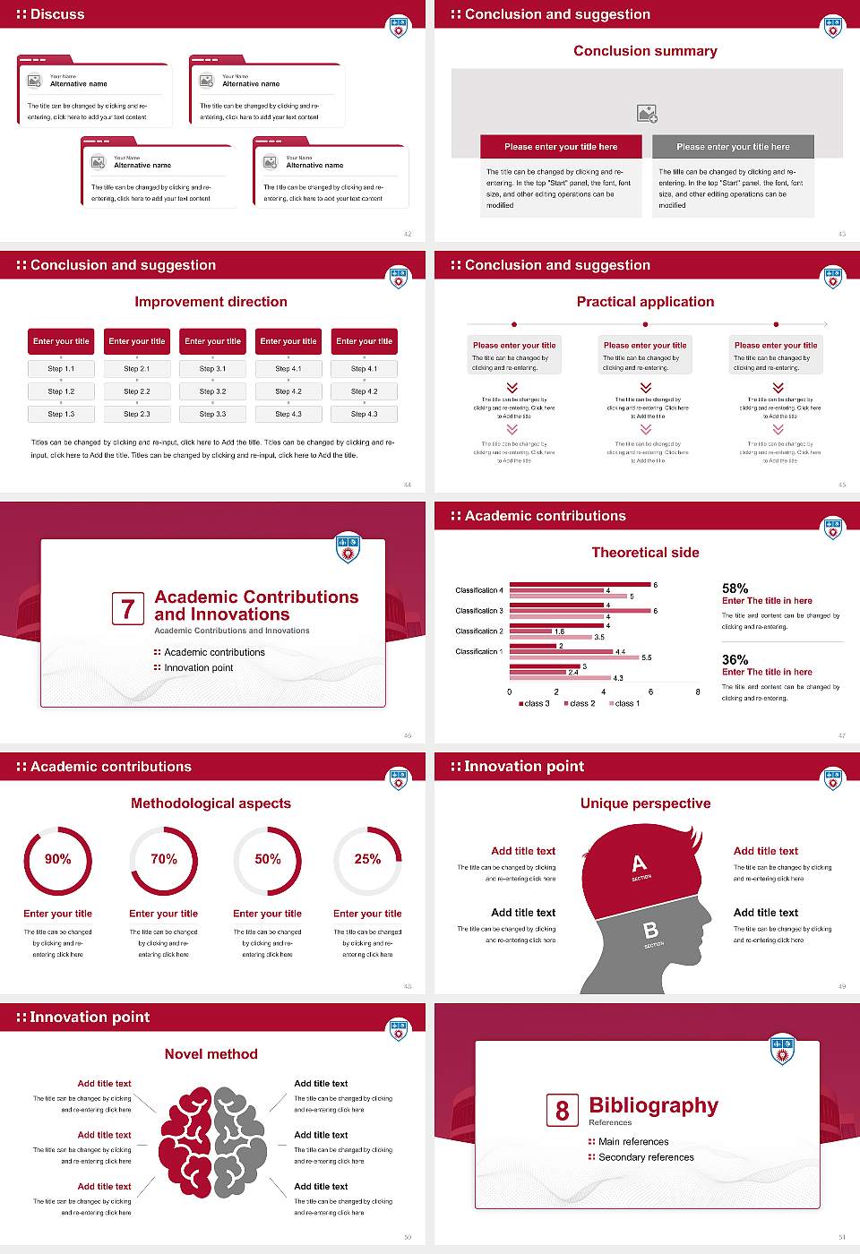 Loyola Marymount University Graduation Thesis Defense PPT Template16:9 ratio PPT effect preview image6