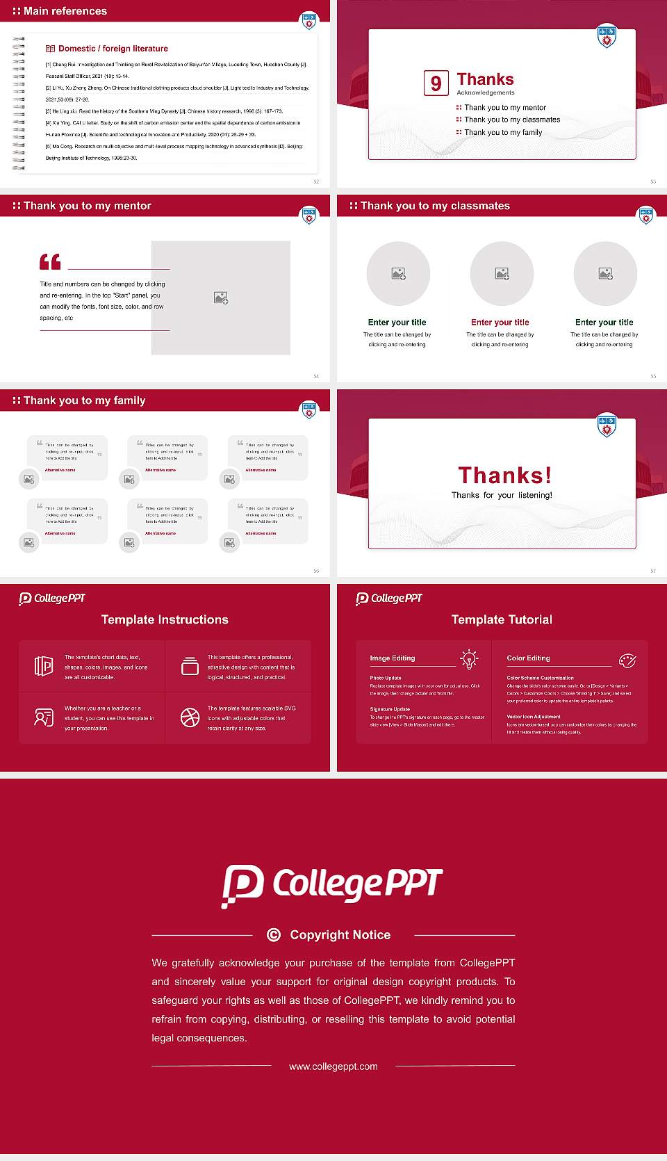 Loyola Marymount University Graduation Thesis Defense PPT Template16:9 ratio PPT effect preview image7