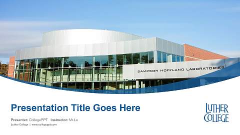 Luther College Course/Courseware Creation PPT Template