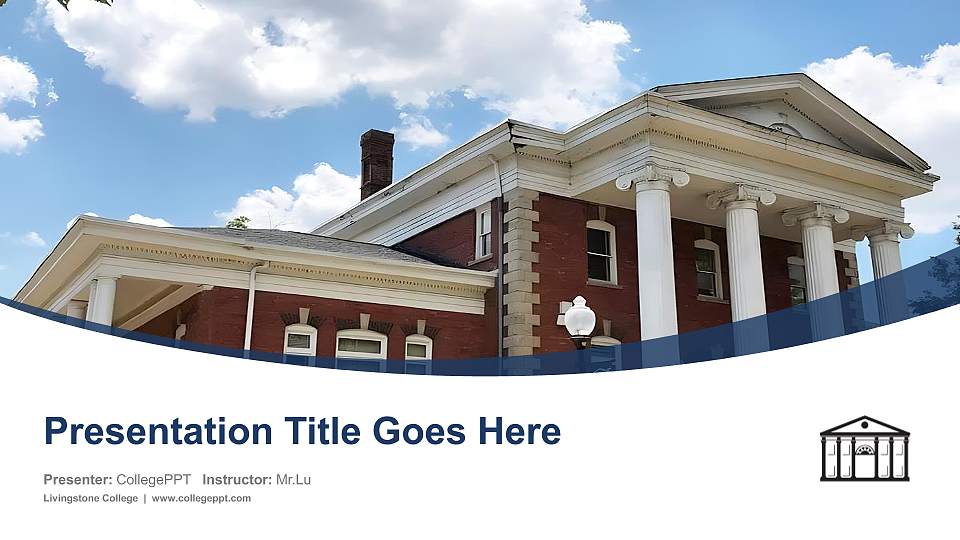 Livingstone College Course/Courseware Creation PPT Template16:9 ratio PPT effect preview image