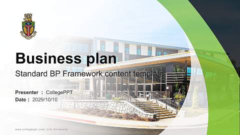Life University Competition/Entrepreneurship Contest PPT Template