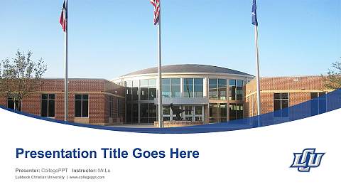 Lubbock Christian University Course/Courseware Creation PPT Template