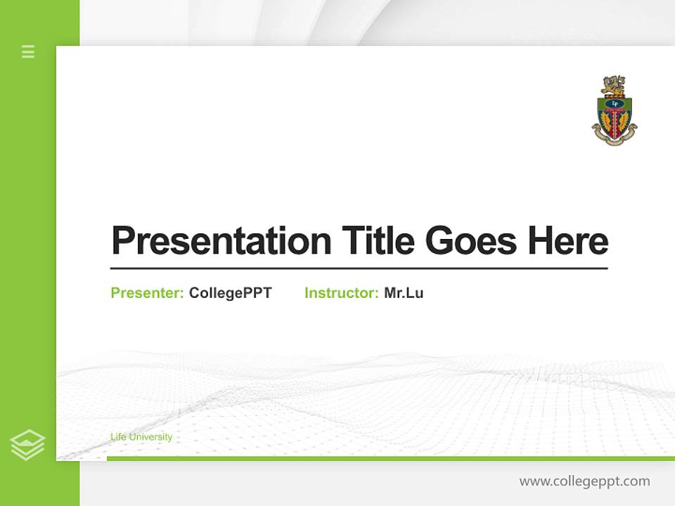 Life University Thesis Proposal/Graduation Defense PPT Template4:3 ratio PPT effect preview image5