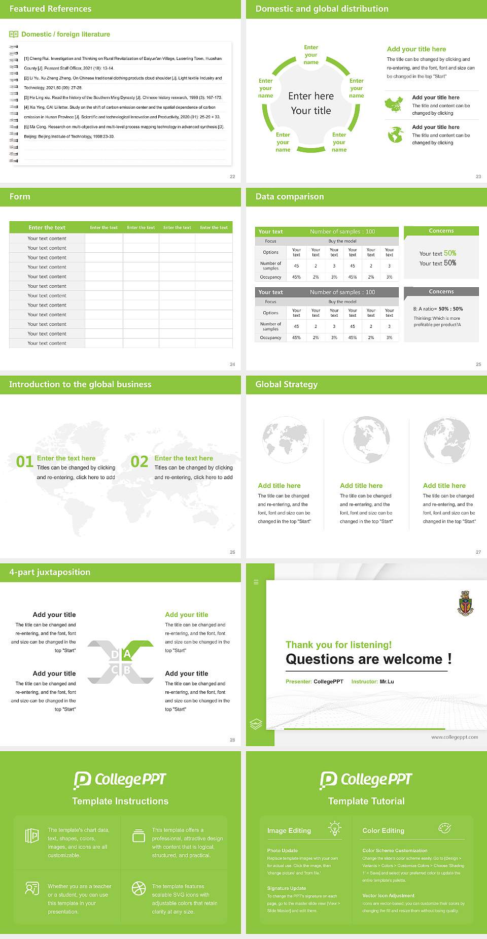 Life University Thesis Proposal/Graduation Defense PPT Template4:3 ratio PPT effect preview image4