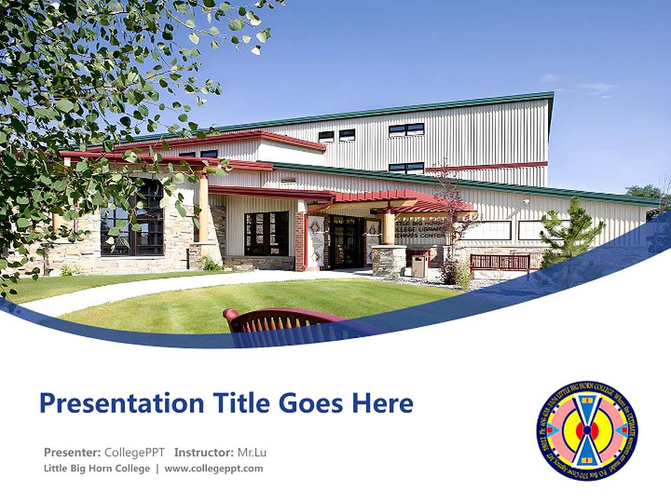 Little Big Horn College Course/Courseware Creation PPT Template4:3 ratio PPT effect preview image5