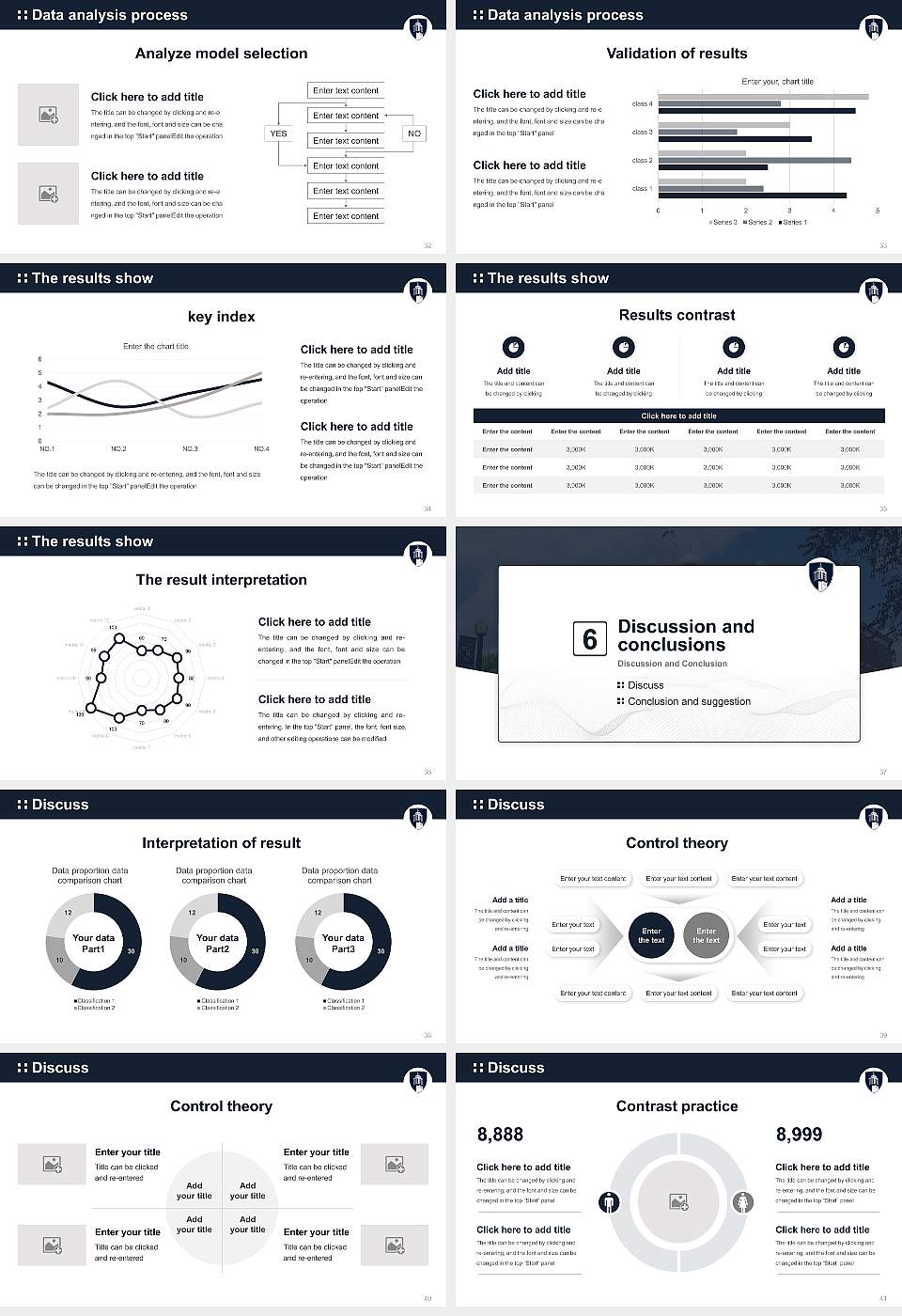 Lyon College Graduation Thesis Defense PPT Template16:9 ratio PPT effect preview image5