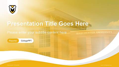Manchester University Lecture Sharing and Networking Event PPT Template