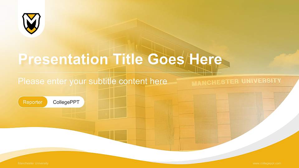 Manchester University Lecture Sharing and Networking Event PPT Template16:9 ratio PPT effect preview image