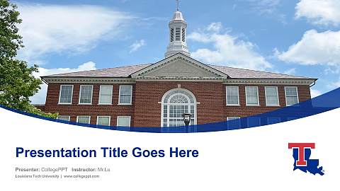 Louisiana Tech University Course/Courseware Creation PPT Template