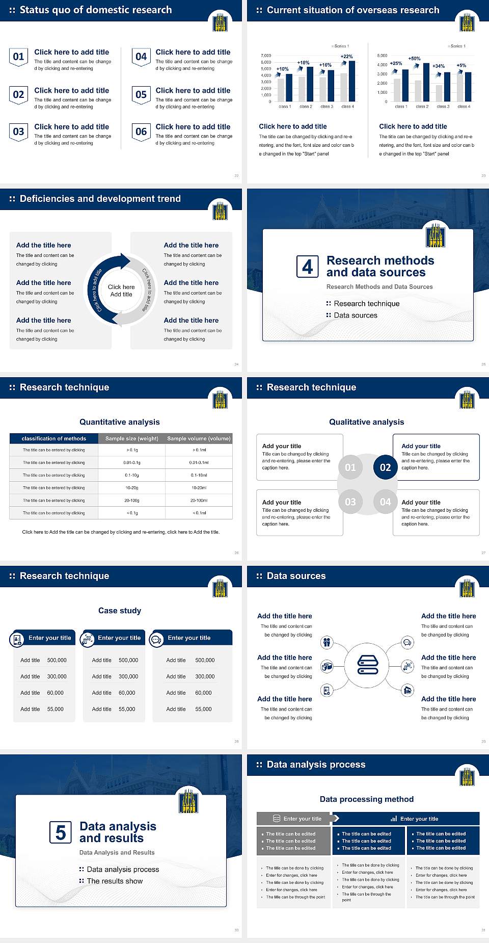 Marquette University Graduation Thesis Defense PPT Template4:3 ratio PPT effect preview image4