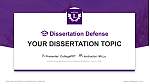 Linfield University-Online and Continuing Education Graduation Thesis Defense PPT Template