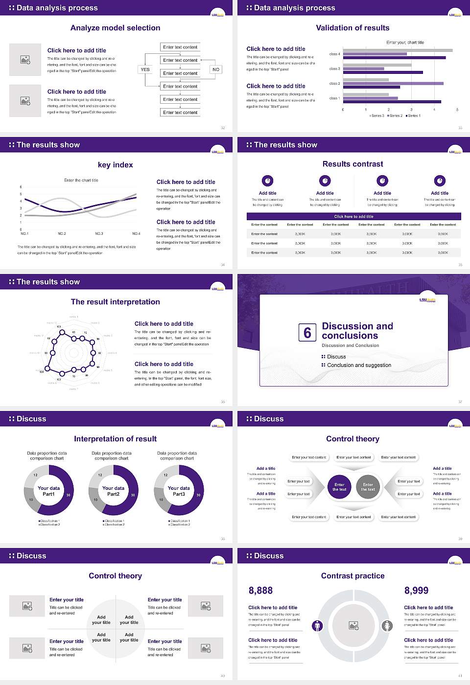 Louisiana State University Health Sciences Center-Shreveport Graduation Thesis Defense PPT Template16:9 ratio PPT effect preview image5
