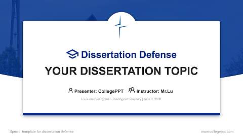 Louisville Presbyterian Theological Seminary Graduation Thesis Defense PPT Template