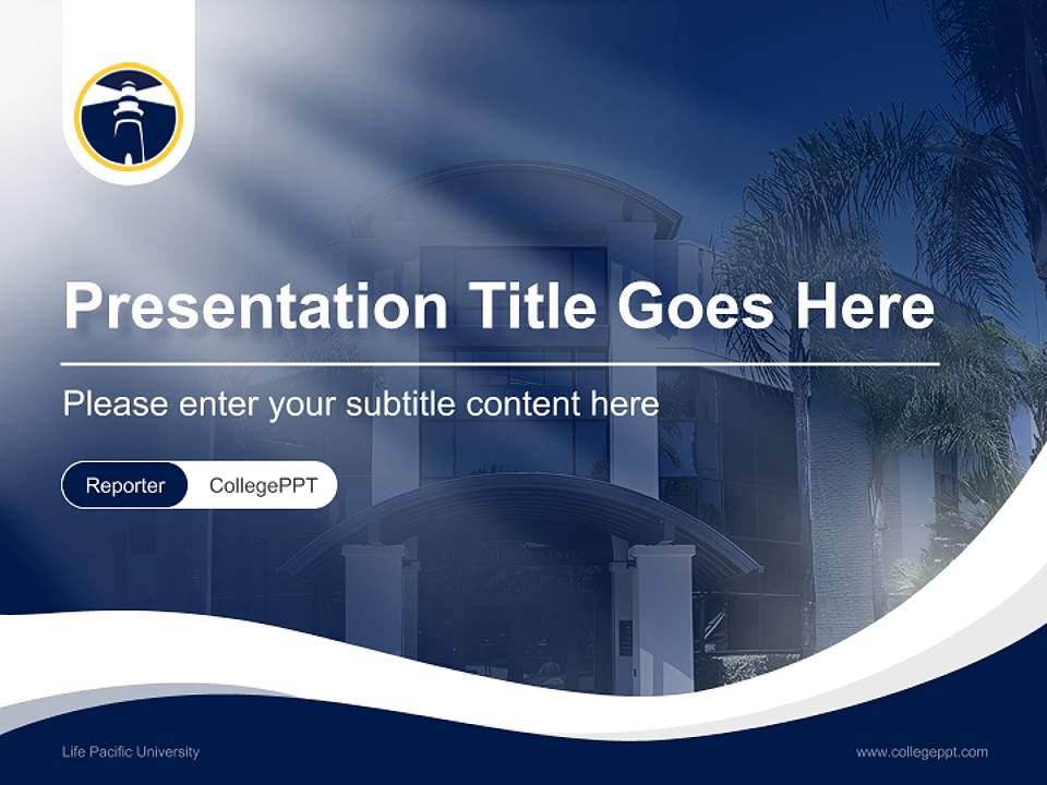 Life Pacific University Lecture Sharing and Networking Event PPT Template4:3 ratio PPT effect preview image4
