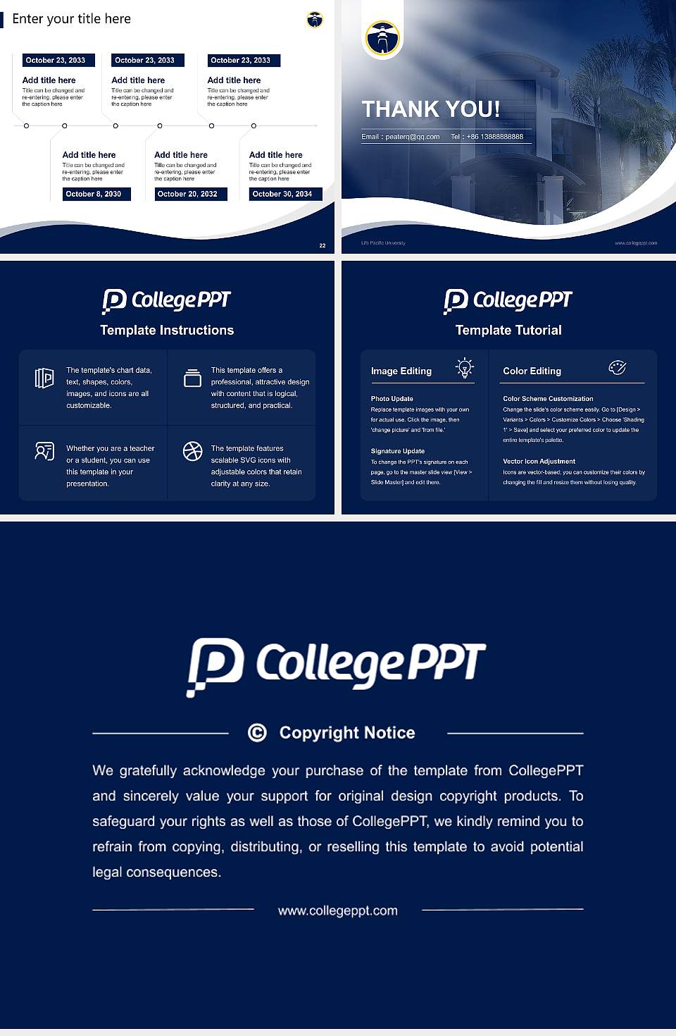 Life Pacific University Lecture Sharing and Networking Event PPT Template4:3 ratio PPT effect preview image4