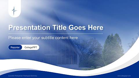 Louisville Presbyterian Theological Seminary Lecture Sharing and Networking Event PPT Template