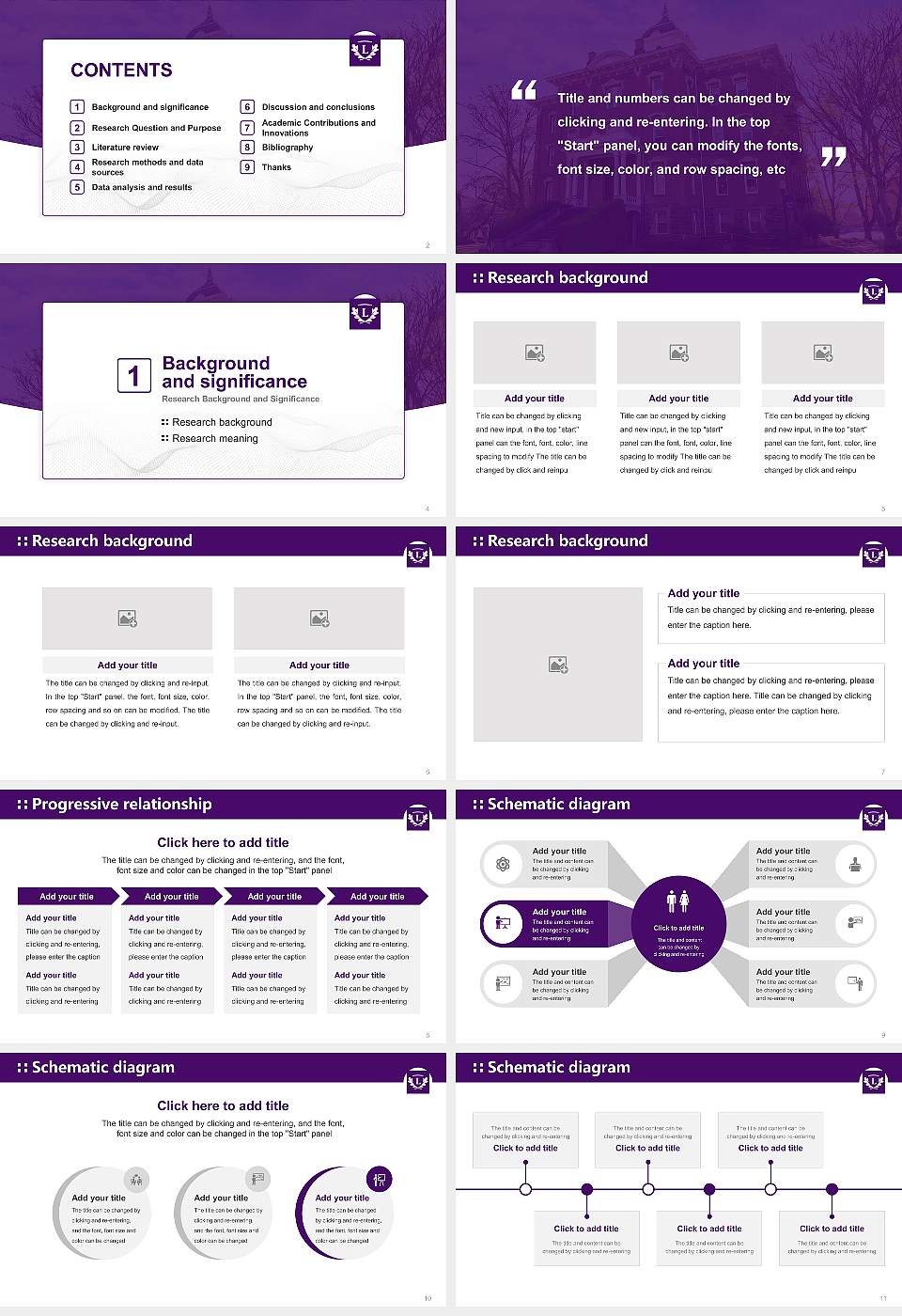 Linfield University-Mcminnville Campus Graduation Thesis Defense PPT Template16:9 ratio PPT effect preview image2