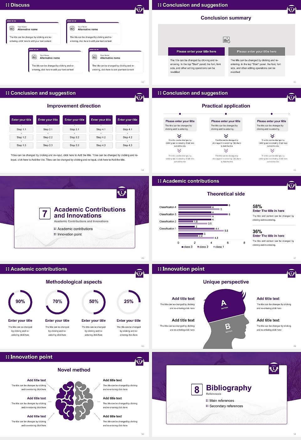 Linfield University-Mcminnville Campus Graduation Thesis Defense PPT Template16:9 ratio PPT effect preview image6