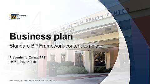 Life Chiropractic College West Competition/Entrepreneurship Contest PPT Template