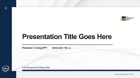 Life Chiropractic College West Thesis Proposal/Graduation Defense PPT Template