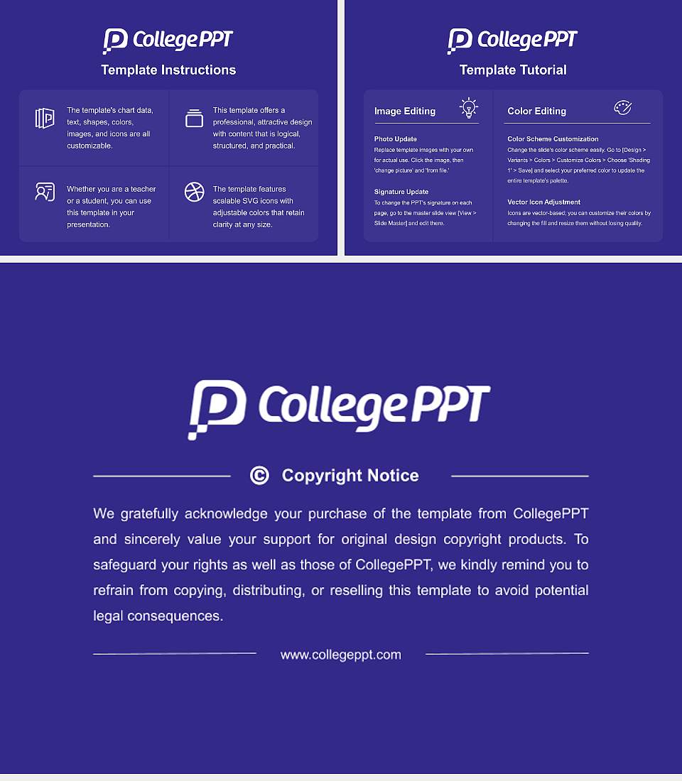 Lim College Course/Courseware Creation PPT Template4:3 ratio PPT effect preview image5