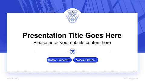 Lincoln University National Scholarship Defense PPT Template