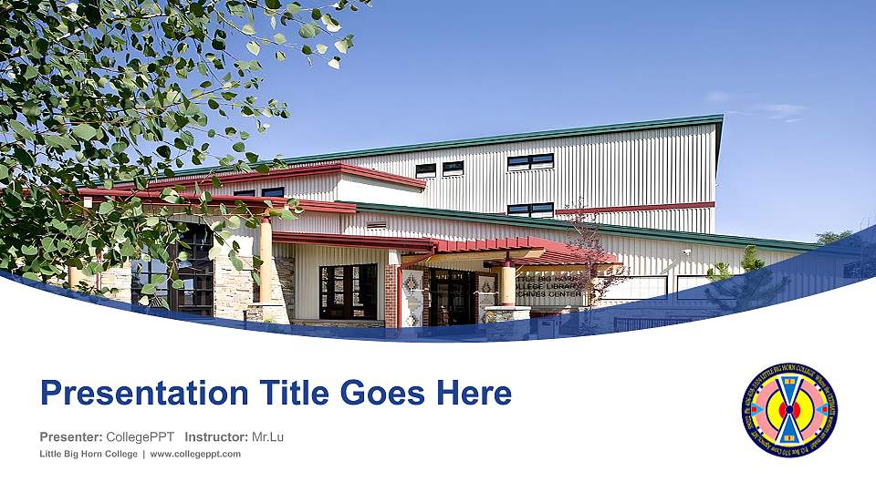 Little Big Horn College Course/Courseware Creation PPT Template16:9 ratio PPT effect preview image