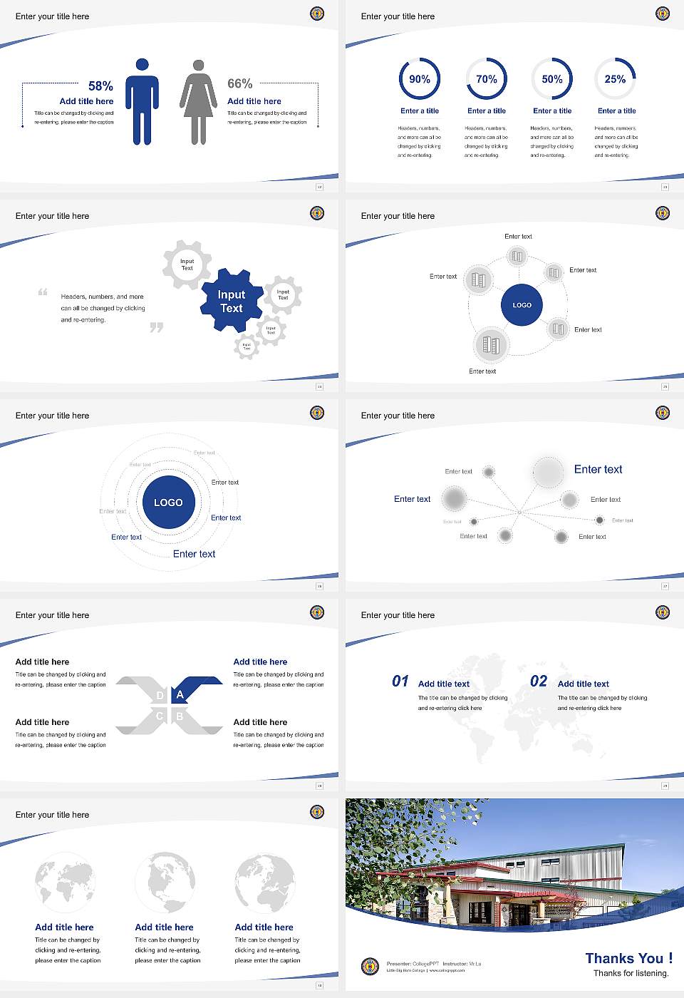 Little Big Horn College Course/Courseware Creation PPT Template16:9 ratio PPT effect preview image4
