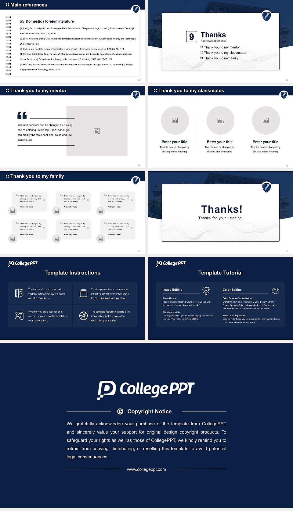Manhattan Christian College Graduation Thesis Defense PPT Template16:9 ratio PPT effect preview image7