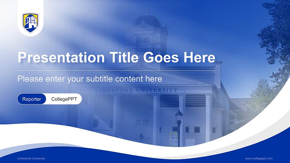 Limestone University Lecture Sharing and Networking Event PPT Template16:9 ratio PPT effect preview image