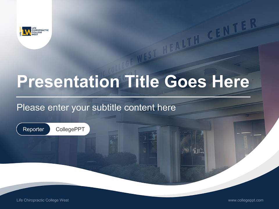 Life Chiropractic College West Lecture Sharing and Networking Event PPT Template4:3 ratio PPT effect preview image4