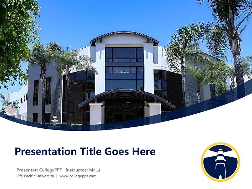 Life Pacific University Course/Courseware Creation PPT Template4:3 ratio PPT effect preview image5