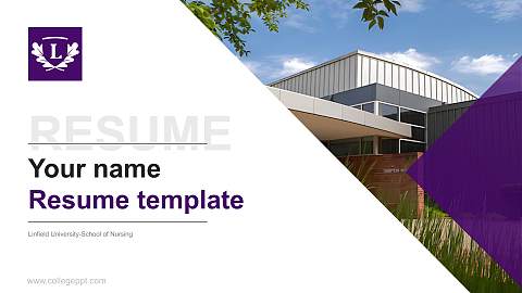 Linfield University-School of Nursing Resume PPT Template