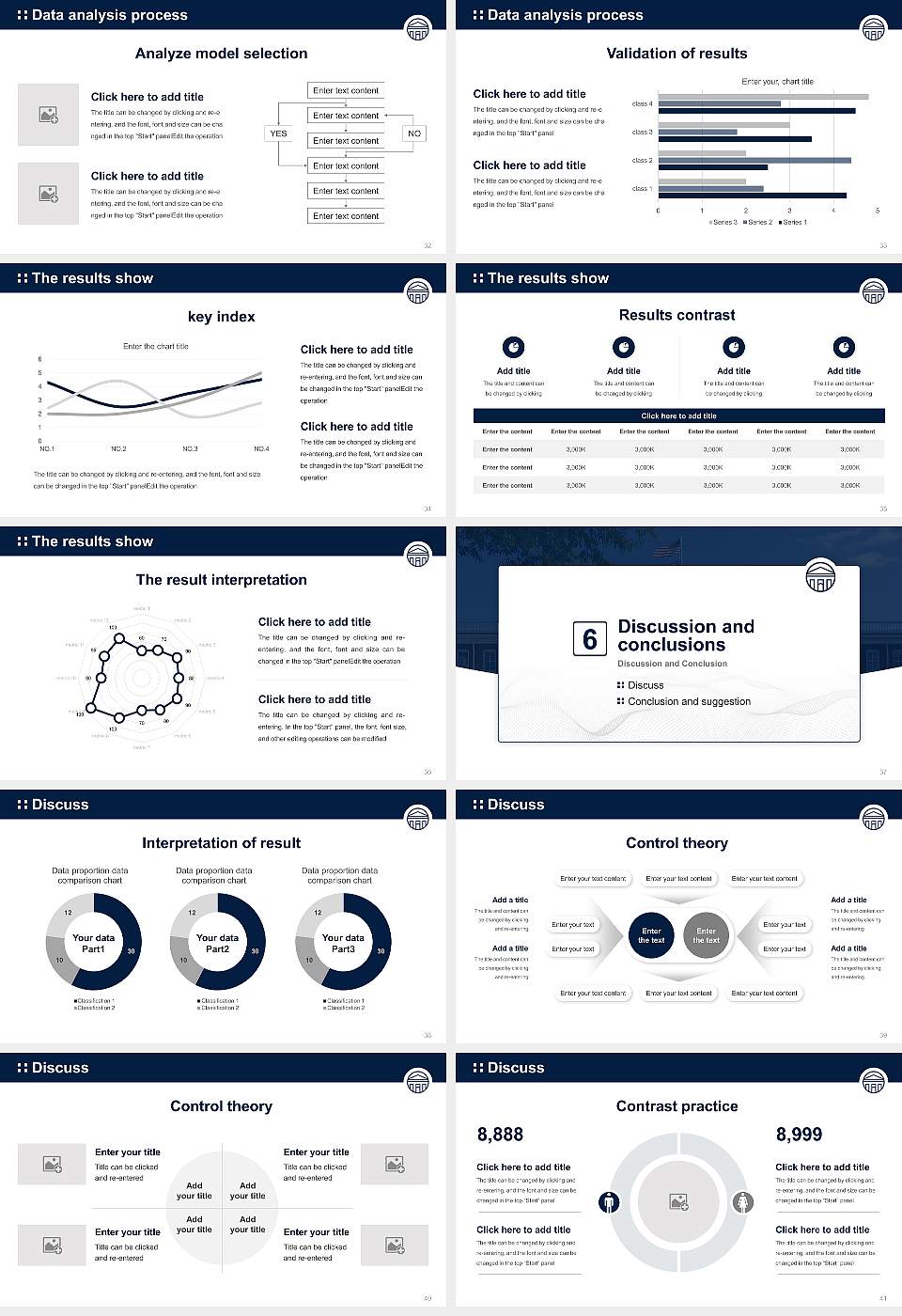 Longwood University Graduation Thesis Defense PPT Template16:9 ratio PPT effect preview image5