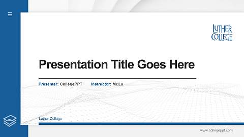 Luther College Thesis Proposal/Graduation Defense PPT Template