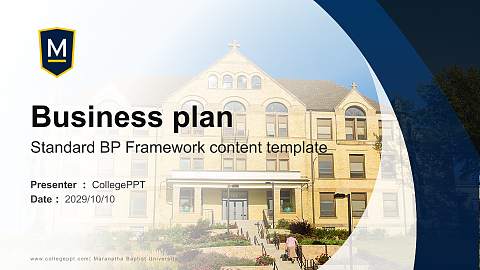 Maranatha Baptist University Competition/Entrepreneurship Contest PPT Template