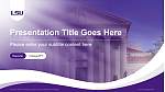Louisiana State University and Agricultural & Mechanical College講義PPTテンプレート