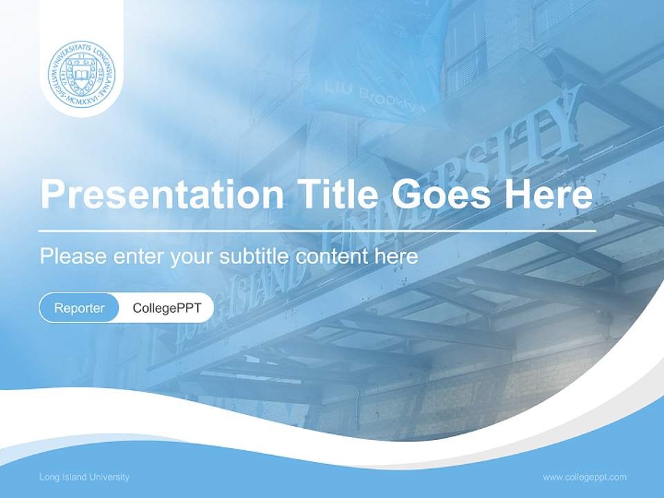 Long Island University Lecture Sharing and Networking Event PPT Template4:3 ratio PPT effect preview image4