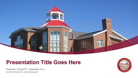 Lock Haven University Course/Courseware Creation PPT Template