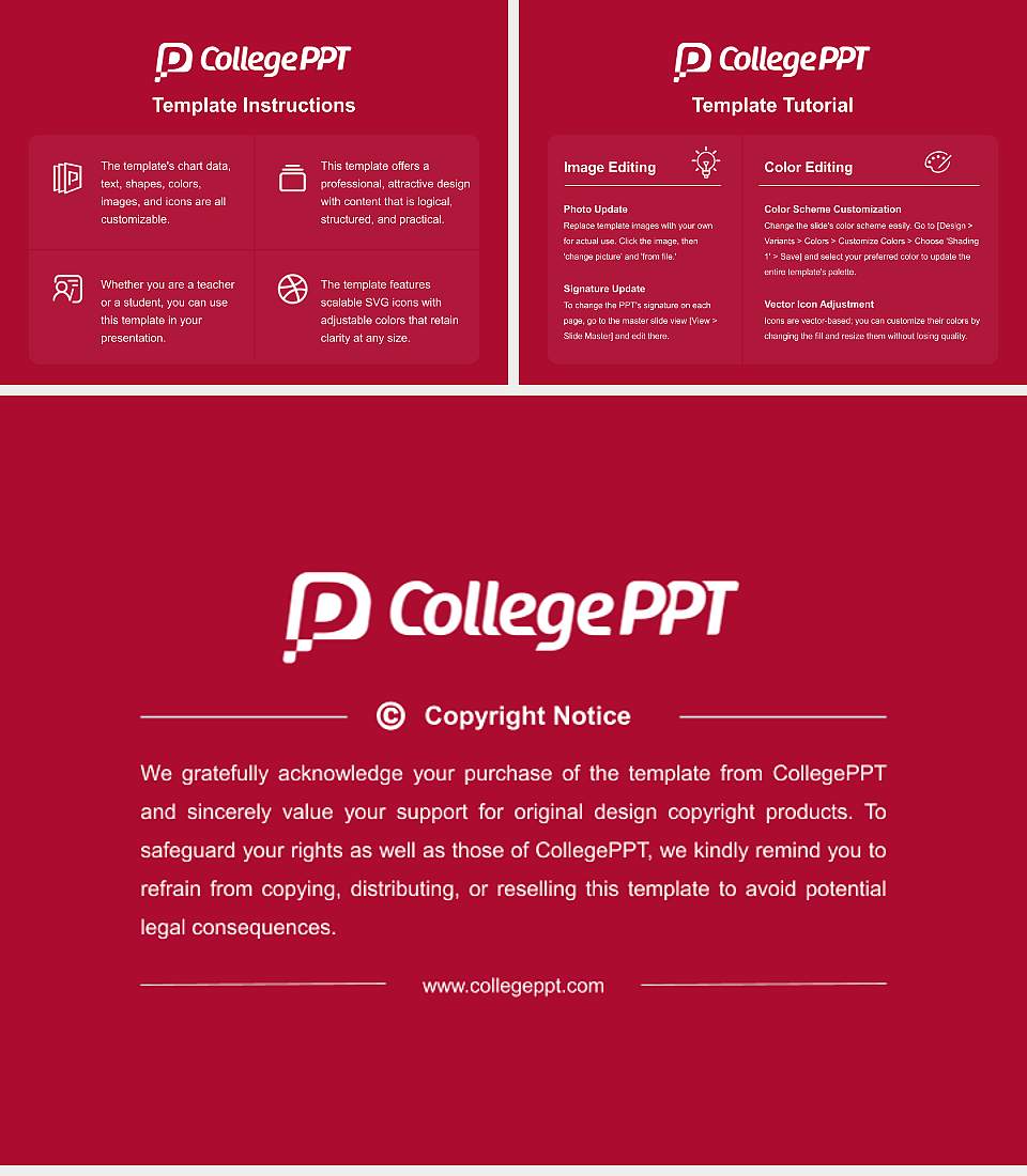 Loyola Marymount University Course/Courseware Creation PPT Template4:3 ratio PPT effect preview image5