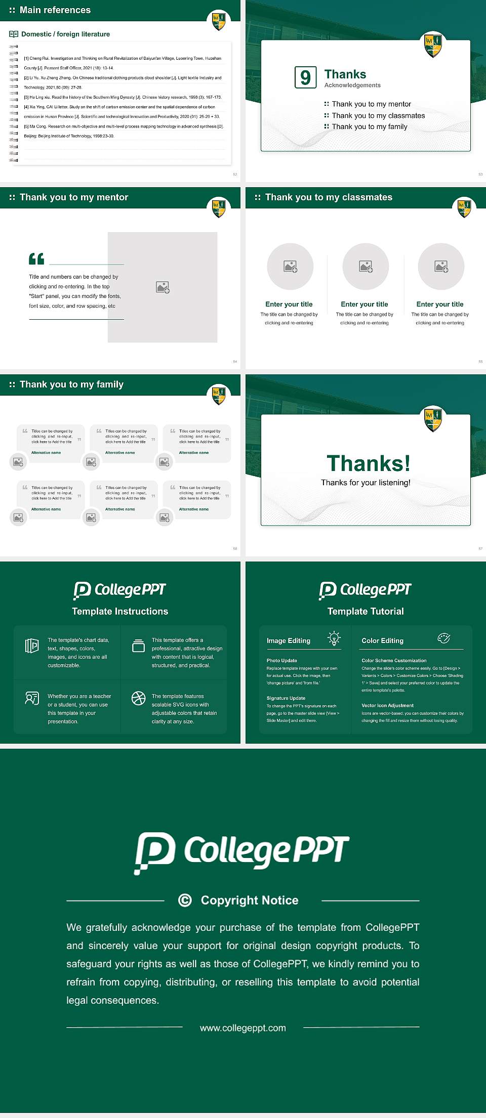 Lees-Mcrae College Graduation Thesis Defense PPT Template4:3 ratio PPT effect preview image7