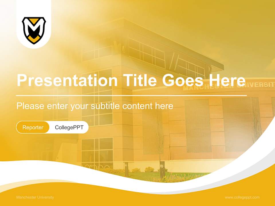 Manchester University Lecture Sharing and Networking Event PPT Template4:3 ratio PPT effect preview image4