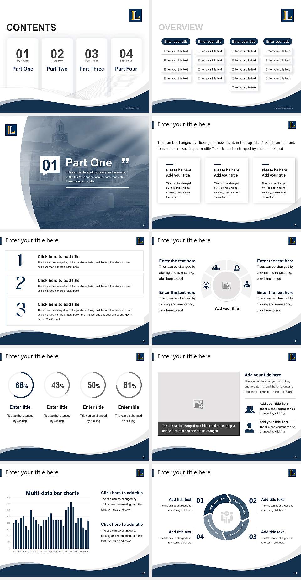Lycoming College Lecture Sharing and Networking Event PPT Template4:3 ratio PPT effect preview image2