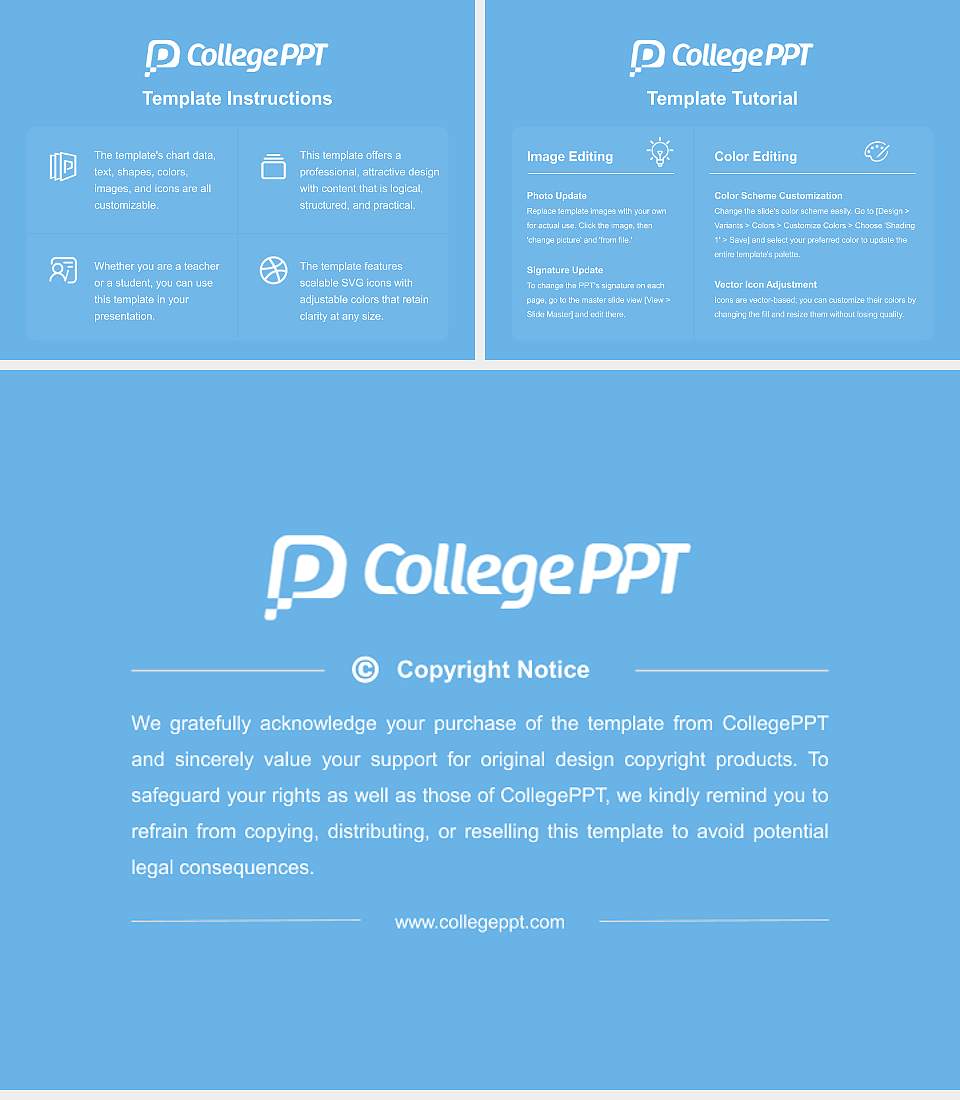 Long Island University Course/Courseware Creation PPT Template4:3 ratio PPT effect preview image5