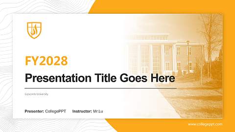 Lipscomb University Academic Presentation/Research Findings Report PPT Template