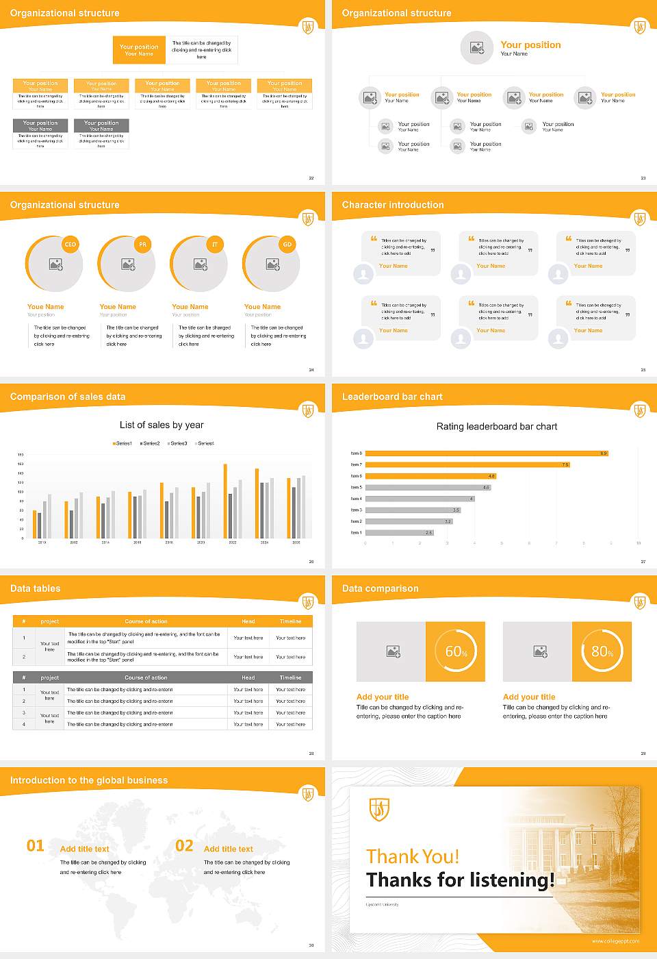 Lipscomb University Academic Presentation/Research Findings Report PPT Template16:9 ratio PPT effect preview image4