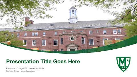 Manhattan College Course/Courseware Creation PPT Template