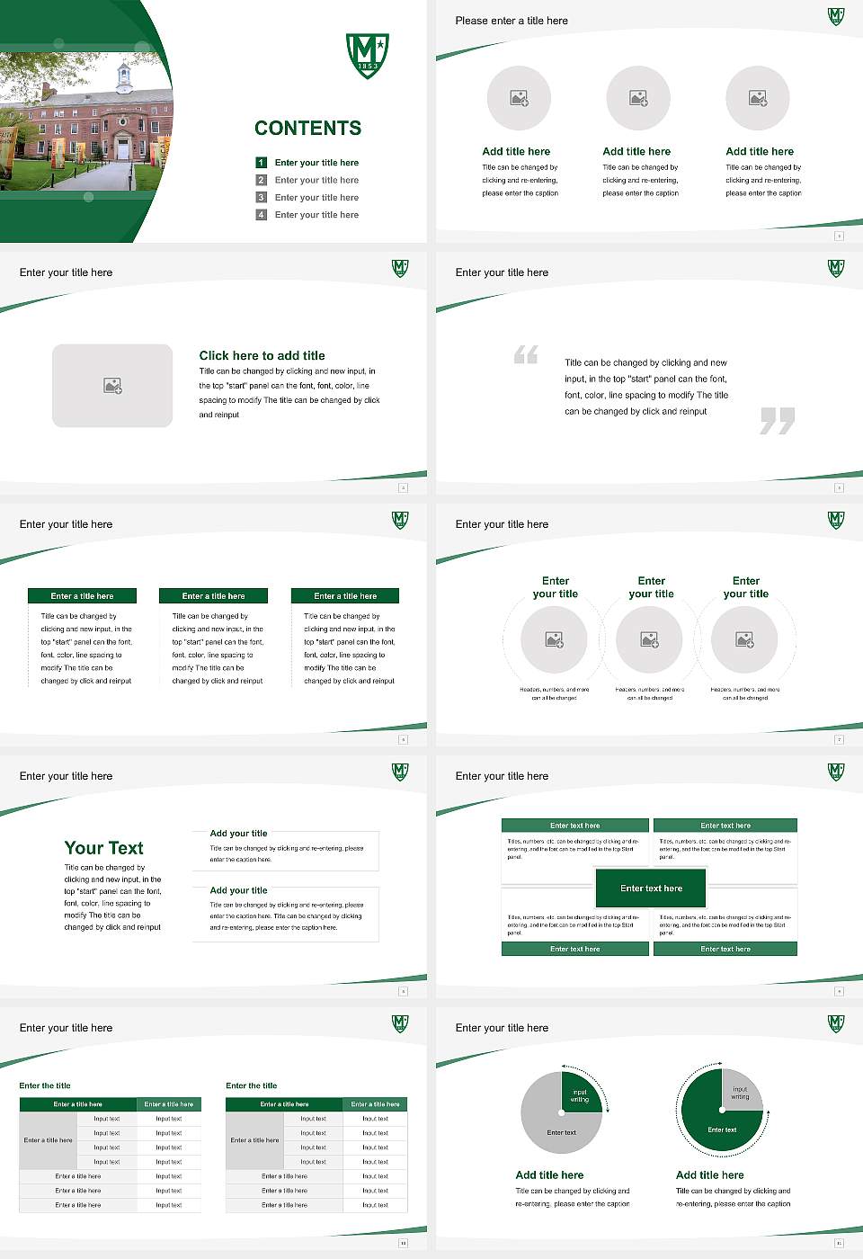 Manhattan College Course/Courseware Creation PPT Template16:9 ratio PPT effect preview image2
