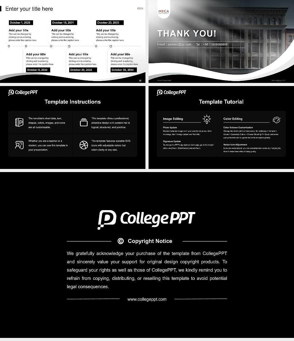 Maine College of Art Lecture Sharing and Networking Event PPT Template16:9 ratio PPT effect preview image4